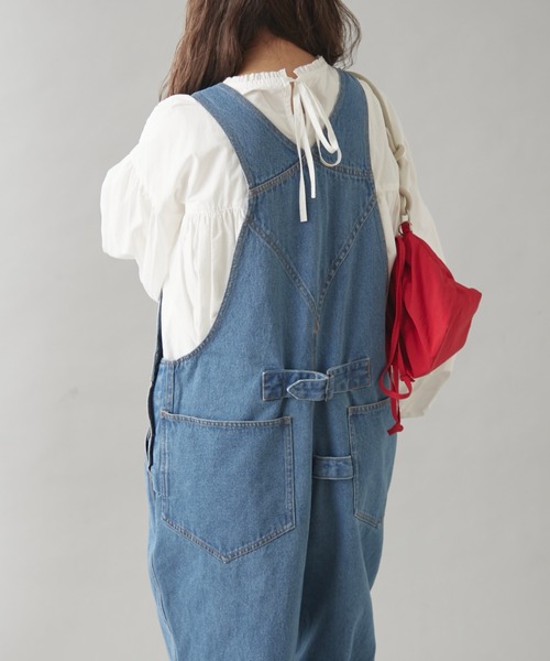 GEVACO（ゲバコ）の「【GEVACO】10ozデニムオーバーオール（サロペット/オーバーオール・レディース・ネイビー/ブルー/ホワイト・LARGE/MEDIUM/SMALL）」の13枚目の写真