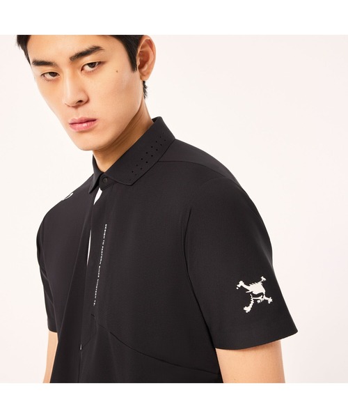 OAKLEY(オークリー)の「オークリ― SKULL SYNCHRONISM VALUABLE SHIRT / POLO SHIRT ポロシャツ/ GOLF ゴルフ/OAKLEY(シャツ/ブラウス・メンズ・ブラック・S/M/L)」の7枚目の写真