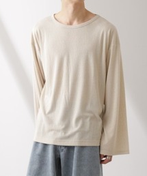 WEB限定/セミシアークルーネックプルオーバー 長袖