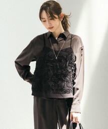 リボンエンブロイダリー キャミソール