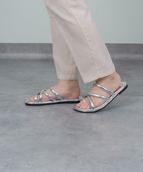 REMME（レメ）の「【REMME/レメ】フラットサンダル　シルバー ロープ ストラップ サンダル（サンダル・レディース・シルバー・37/36/38）」の7枚目の写真