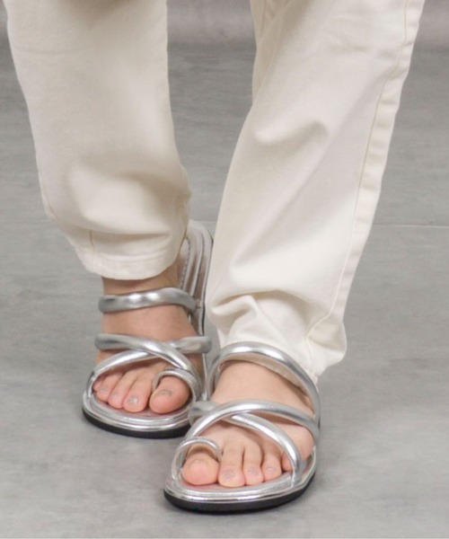 REMME（レメ）の「【REMME/レメ】フラットサンダル　シルバー ロープ ストラップ サンダル（サンダル・レディース・シルバー・37/36/38）」の9枚目の写真