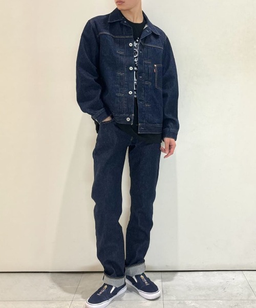 Levi's（リーバイス）の「【Levi's】「501」オリジナルストレート セルビッジデニムパンツ (ワンウォッシュ / セットアップ / ライトオン限定)（デニムパンツ・メンズ・ダークインディゴブルー・30inch/31inch/33inch/34inch/36inch/32inch/28inch/29inch）」の19枚目の写真