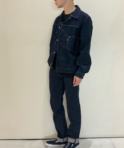 Levi's】「501」オリジナルストレート セルビッジデニムパンツ (ワン