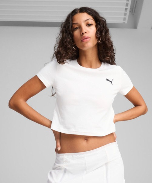【PUMA】ウィメンズ ワードローブ ESS ベビー 半袖 Tシャツ PUMA プーマ ウィメンズ ワードローブ ESS ベビー 半袖 Tシャツ
