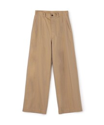 EDITION | コットンギャバ ワイドパンツ(チノパンツ)
