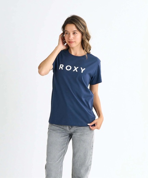 ROXY（ロキシー）の「SPORTS /ロキシーロゴ半袖Tシャツ（Tシャツ/カットソー・レディース・ネイビー/ホワイト/ピンク/ブラック・MEDIUM/SMALL/LARGE）」の12枚目の写真