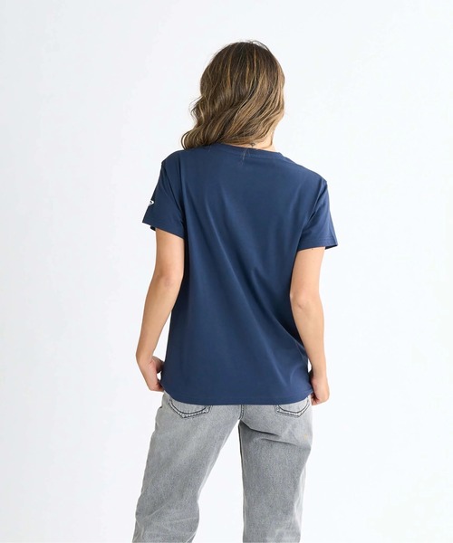 ROXY（ロキシー）の「SPORTS /ロキシーロゴ半袖Tシャツ（Tシャツ/カットソー・レディース・ネイビー/ホワイト/ピンク/ブラック・MEDIUM/SMALL/LARGE）」の11枚目の写真