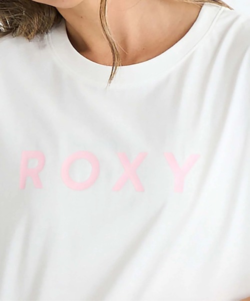 ROXY（ロキシー）の「SPORTS /ロキシーロゴ半袖Tシャツ（Tシャツ/カットソー・レディース・ネイビー/ホワイト/ピンク/ブラック・MEDIUM/SMALL/LARGE）」の5枚目の写真
