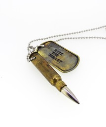 THE MILES（ザ マイルズ）の「ガレージウダガワ 1960's ミリタリードッグタグネックレス ROCK WORD SERIES No.71 vintage プレート bullet ヘッド（ネックレス）」