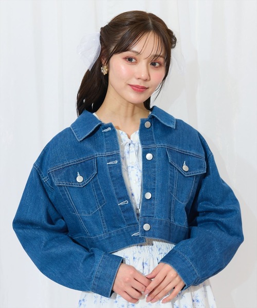 WILLSELECTION（ウィルセレクション）の「ショートデニムジャケット（デニムジャケット・レディース・ネイビー/ブルー・FREE）」の22枚目の写真