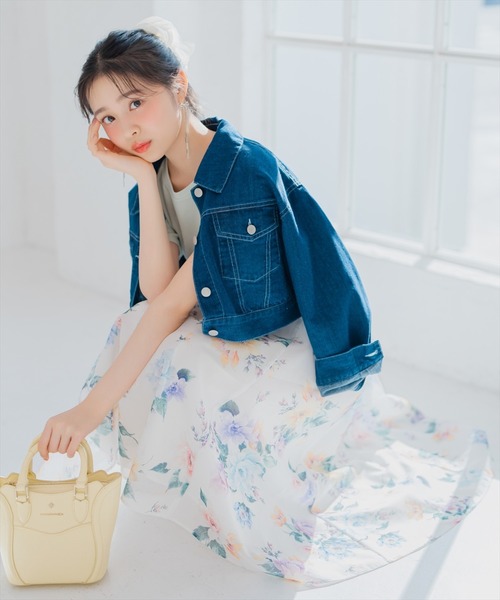 WILLSELECTION（ウィルセレクション）の「ショートデニムジャケット（デニムジャケット・レディース・ネイビー/ブルー・FREE）」の9枚目の写真