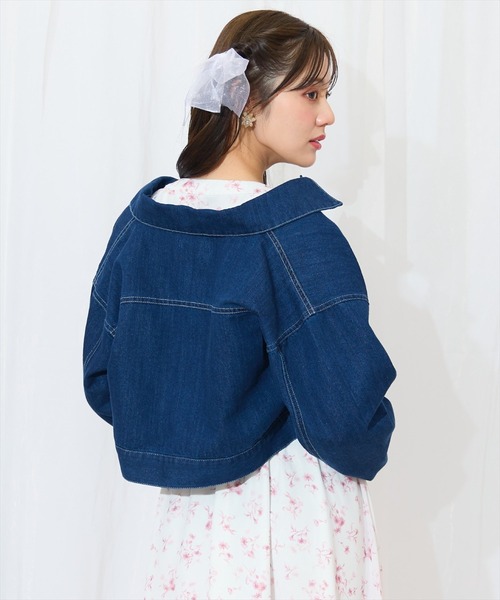 WILLSELECTION（ウィルセレクション）の「ショートデニムジャケット（デニムジャケット・レディース・ネイビー/ブルー・FREE）」の12枚目の写真