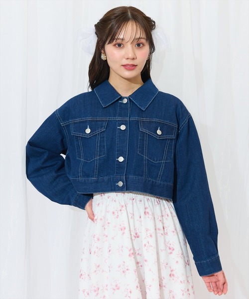 WILLSELECTION（ウィルセレクション）の「ショートデニムジャケット（デニムジャケット・レディース・ネイビー/ブルー・FREE）」の13枚目の写真