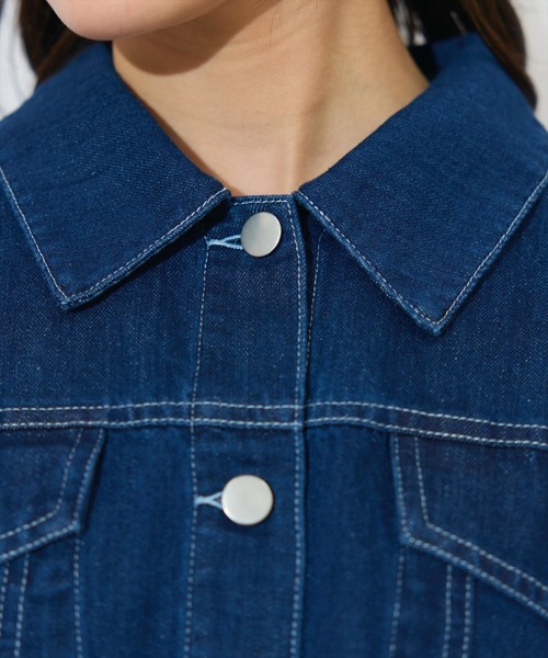 WILLSELECTION（ウィルセレクション）の「ショートデニムジャケット（デニムジャケット・レディース・ネイビー/ブルー・FREE）」の14枚目の写真