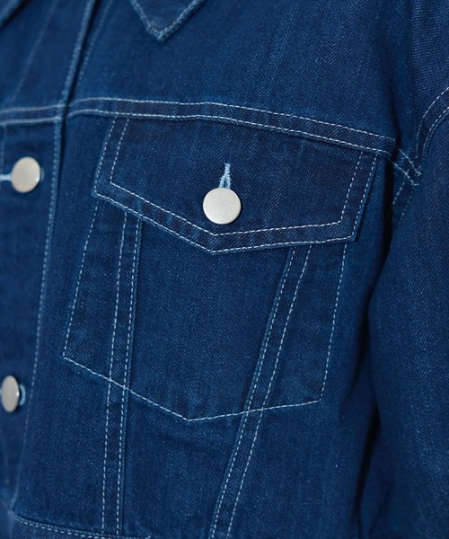WILLSELECTION（ウィルセレクション）の「ショートデニムジャケット（デニムジャケット・レディース・ネイビー/ブルー・FREE）」の15枚目の写真