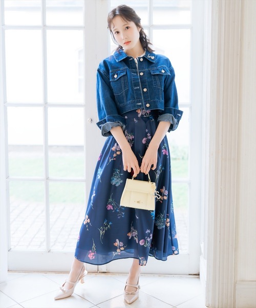 WILLSELECTION（ウィルセレクション）の「ショートデニムジャケット（デニムジャケット・レディース・ネイビー/ブルー・FREE）」の3枚目の写真