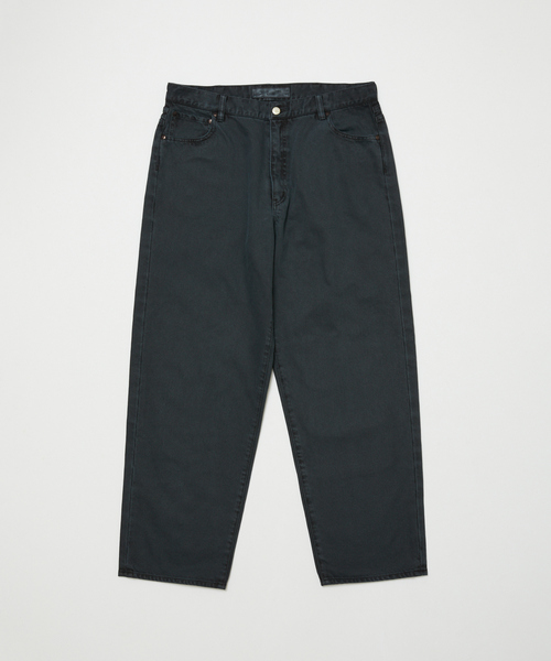 WISM(ウィズム)の「【BAL / バル】LOOSE FIT PIGMENT DYE 5P JEAN BAL-215 5(デニムパンツ・メンズ・グリーン/グリーン系その他/ブラック系その他・2/3)」の1枚目の写真