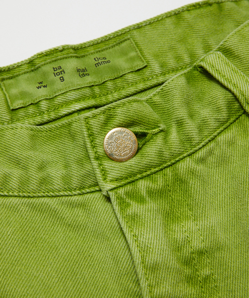 WISM(ウィズム)の「【BAL / バル】LOOSE FIT PIGMENT DYE 5P JEAN BAL-215 5(デニムパンツ・メンズ・グリーン/グリーン系その他/ブラック系その他・2/3)」の14枚目の写真