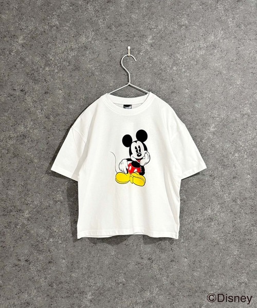 セール】キッズ MICKEY MOUSE オーバーサイズTシャツ（Tシャツ