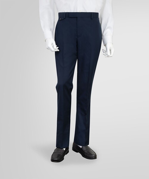 BROOKS BROTHERS(ブルックスブラザーズ)の「ポリエステル/コットン ポプリン プレーンフロント トラウザーズ Classic(スラックス・メンズ・ネイビー/ベージュ・29inch/30inch/33inch/34inch/37inch/36inch/31inch/32inch/35inch/38inch)」の1枚目の写真