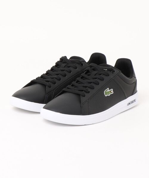 LACOSTE（ラコステ）の「LACOSTE ラコステ LITE BASE 224 1 SMA メンズレザースニーカー(ライトベース2241SMA)（スニーカー・メンズ・ブラック×ホワイト/ホワイト・25.5cm/26.0cm/26.5cm/27.0cm/28.0cm）」の2枚目の写真