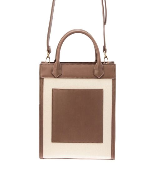 CALNAMUR(カルナムール)の「LOGO CANVAS TOTE/ロゴキャンバストートバッグ(ハンドバッグ・レディース・ピンク/ブラウン・FREE)」の13枚目の写真