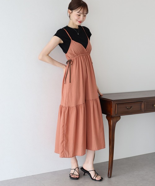 チェック柄サイドリボンキャミワンピース（ワンピース）｜BLUEEAST