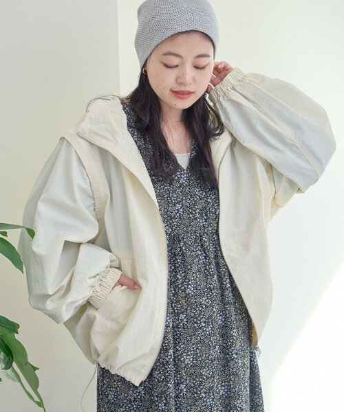 ほぼ新品！【チャオパニック】マウンテンパーカー ボア オーバーサイズ キャンプ CIAOPANIC TYPY（チャオパニックティピー）の「□2WAYナイロン
