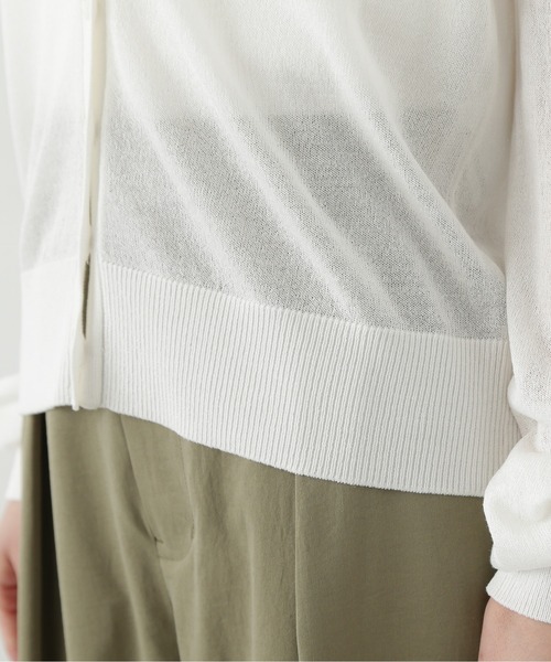 N.（N. Natural Beauty Basic）（エヌエヌナチュラルビューティーベーシック）の「アメスリタンク×シアーカーディガンセット（アンサンブル・レディース・オフホワイト/チャコールグレー/ブルー・MEDIUM）」の15枚目の写真