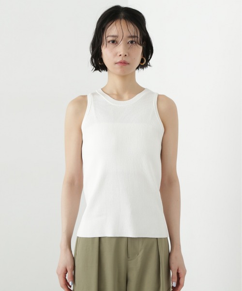 N.（N. Natural Beauty Basic）（エヌエヌナチュラルビューティーベーシック）の「アメスリタンク×シアーカーディガンセット（アンサンブル・レディース・オフホワイト/チャコールグレー/ブルー・MEDIUM）」の16枚目の写真