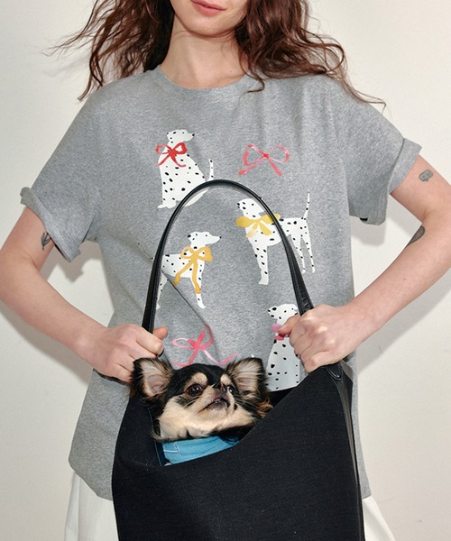tシャツ ドッグデザインプリントT FC25S183「Fano Studios」「2025SS」 レディース メンズ ドッグデザインプリントT FC25S183【Fano Studios】【2025SS