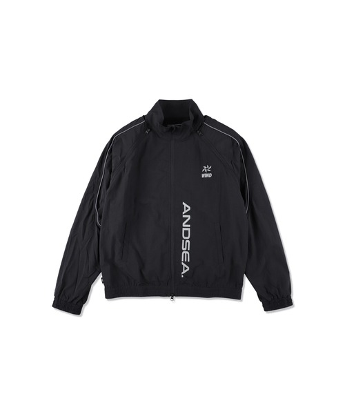 WIND AND SEA(ウィンダンシー)の「Piping 2Way Track Jacket(ナイロンジャケット・メンズ・チャコールグレー/ブラック・SMALL/MEDIUM/X-LARGE/LARGE)」の10枚目の写真