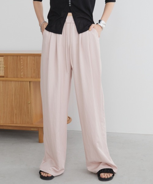 Aunt Marie's(アントマリーズ)の「イージーカラースラックスパンツ / サイズ展開あり(スラックス・レディース・ブラック/ピンク/ネイビー/グリーン・MEDIUM/LARGE)」の4枚目の写真