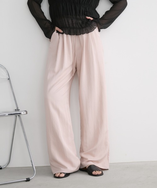 Aunt Marie's(アントマリーズ)の「イージーカラースラックスパンツ / サイズ展開あり(スラックス・レディース・ブラック/ピンク/ネイビー/グリーン・MEDIUM/LARGE)」の21枚目の写真