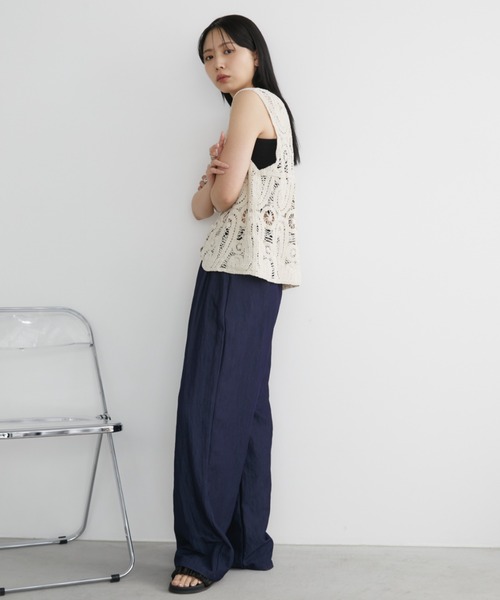 Aunt Marie's(アントマリーズ)の「イージーカラースラックスパンツ / サイズ展開あり(スラックス・レディース・ブラック/ピンク/ネイビー/グリーン・MEDIUM/LARGE)」の17枚目の写真