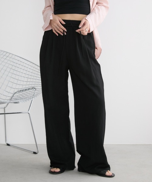 Aunt Marie's(アントマリーズ)の「イージーカラースラックスパンツ / サイズ展開あり(スラックス・レディース・ブラック/ピンク/ネイビー/グリーン・MEDIUM/LARGE)」の7枚目の写真