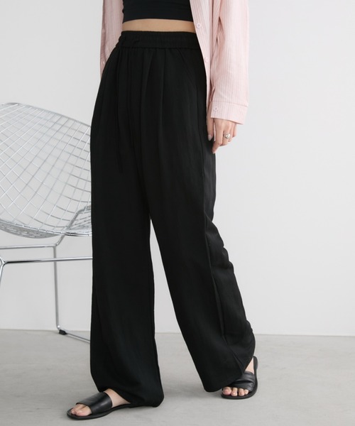 Aunt Marie's(アントマリーズ)の「イージーカラースラックスパンツ / サイズ展開あり(スラックス・レディース・ブラック/ピンク/ネイビー/グリーン・MEDIUM/LARGE)」の8枚目の写真