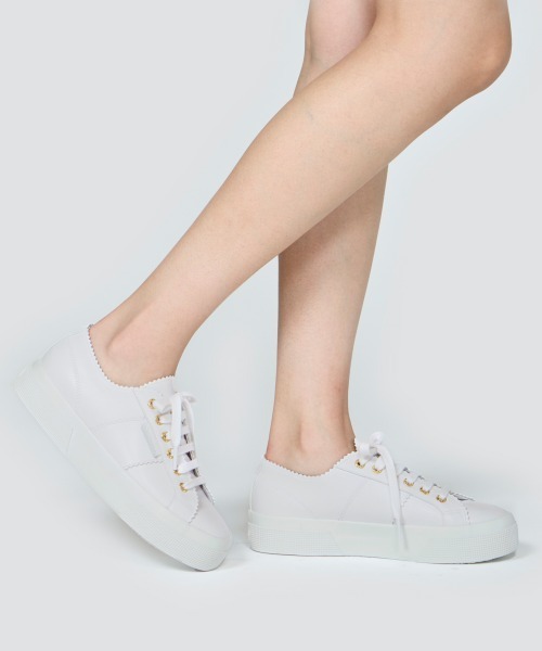 PELLICO（ペリーコ）の「【PELLICO×SUPERGA】 撥水 スニーカー 3.5cm WHITE（スニーカー・レディース・ホワイト・38/39/41/37/36/35/40）」の6枚目の写真