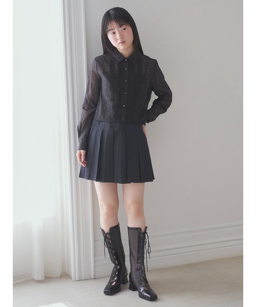 ⚠️ぶー⚠️ファーファー　プリーツチェックパンツ　ガウチョパンツ FURFUR（ファーファー）の「プリーツショートスカパン（その他