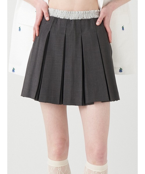 FURFUR（ファーファー）の「プリーツスカショーパン（その他パンツ・レディース・チャコールグレー/ブラック/ライトベージュ・FREE）」の9枚目の写真
