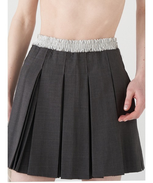 FURFUR（ファーファー）の「プリーツスカショーパン（その他パンツ・レディース・チャコールグレー/ブラック/ライトベージュ・FREE）」の12枚目の写真