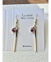 【Le soleil】スワロフスキー スティックピアス(MA)