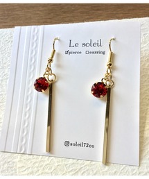 【Le soleil】スワロフスキー スティックピアス(MA)
