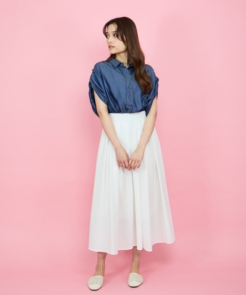 【タグなし未着用】MANOF ギャザーミリタリーライクスカート GATHER MILITARY LIKE SKIRT｜SKIRT/PANTS(スカート/パンツ