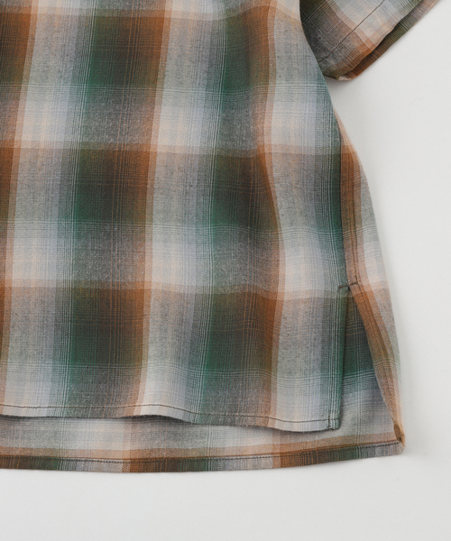 WHITE MOUNTAINEERING(ホワイトマウンテニアリング)の「White Mountaineering(ホワイトマウンテニアリング) MID GUSSET SLEEVE CHECK シャツ(シャツ/ブラウス・メンズ・グリーン・1)」の7枚目の写真