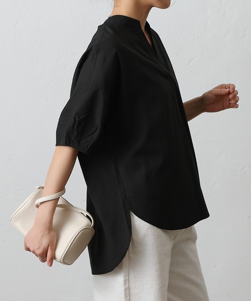 セール】ナイロンカバーリングスキッパーブラウス(シャツ セール】ナイロンカバーリングスキッパーブラウス(シャツ