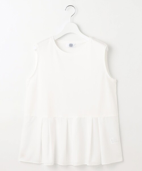 J.PRESS（ジェイプレス）の「【洗える】ノースリーブスムースジャージー フレア カットソー（Tシャツ/カットソー・レディース・ホワイト系・LARGE/MEDIUM）」の21枚目の写真