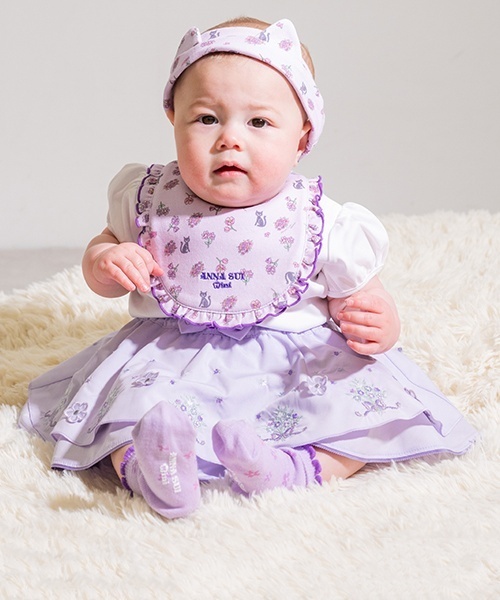 BOX付】ボックスつきミニフラワー柄3点セット（ベビーギフト