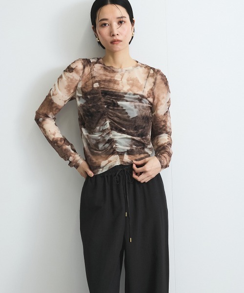 VICKY(ビッキー)の「ニュアンスシアーシャーリングプルオーバー≪手洗い可能≫(Tシャツ/カットソー・レディース・ベージュ系その他/オフホワイト・M)」の11枚目の写真